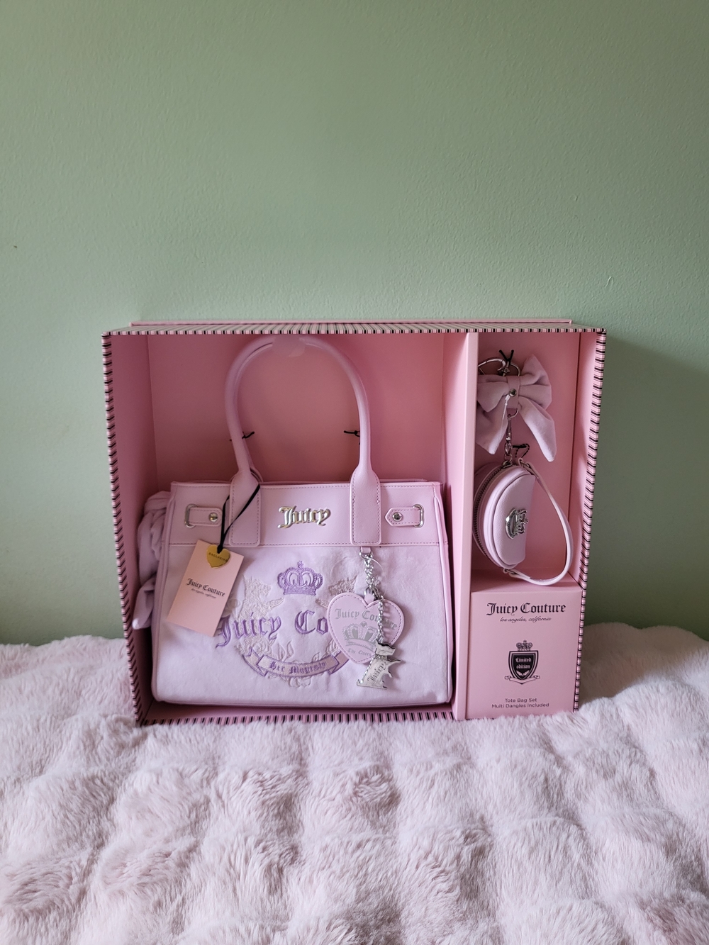 Juicy Couture Lilac Mist Heritage Tote/Daydreamer Set